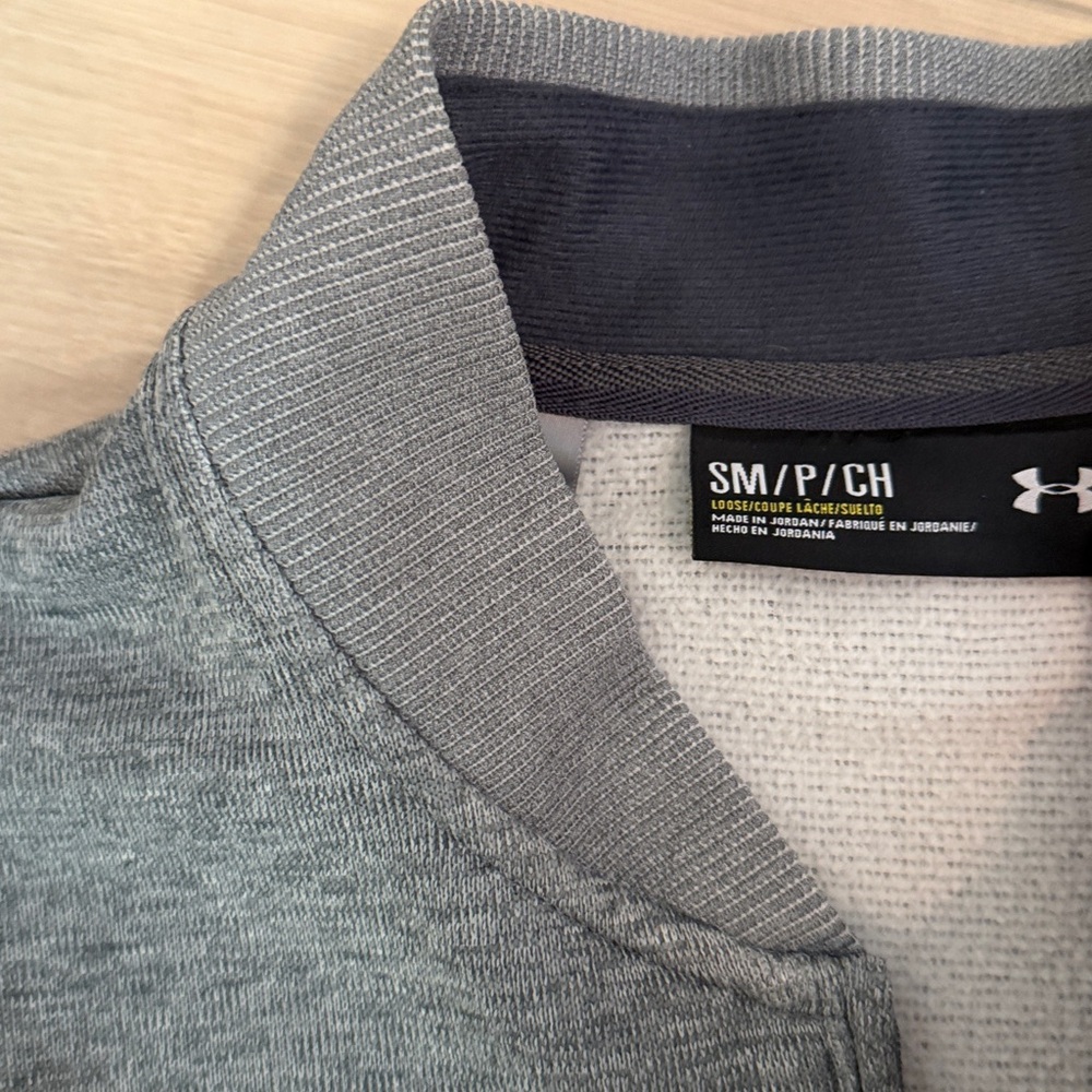 Under Armour Gray Collared Pullover - image 2